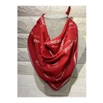 sema aksesuar Kırmızı Atatürk Imzalı Fular - Bandana - 23 Nisan, 29 Ekim, 30 Ağustos, 19 Mayıs