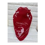 sema aksesuar Kırmızı Ay Yıldız Atatürk Silüetli ve İmzalı Pamuk Fular - Bandana - 23 Nisan, 29 Ekim, 19 Mayıs