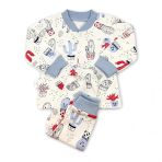 Sema Baby 0-3 Ay Mavi Sleeper Cactus Bebek Pijama Takımı