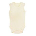 Sema Baby Krem 0-6 Ay Jakarlı Askılı Body