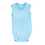 Sema Baby Mavi 12-18 Ay Jakarlı Askılı Body