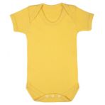 Sema Baby Yarım Kol Sarı Prematüre Çıtçıtlı Badi Penye