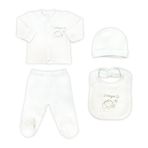 Sema Bebe Organic 5 Parça Hastane Çıkışı Zıbın Seti