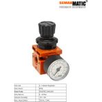 Semakmatic 1/4 Metal Regülatör - 1/4 Regülatör ( 0 - 12 Bar ) + Manometre / SMŞREG14M1800