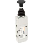 Semakmatic Pnömatik 1/8" Mekanik Kumandalı Itme-Çekme Valf - 5/2 - 1/8" İTME-ÇEKME VALF / SMV5218İÇ00M00