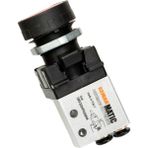 Semakmatic Pnömatik 4 mm Butonlu Valfler - 3/2 - 4 mm Mini Valf Basma Buton / SMVBU00000BASM