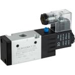 SEMAKMATİK Pnömatik 3/2-1/4" Tek Bobin Solenoid Valf(N.k) - 12v DC