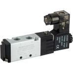 SEMAKMATİK Pnömatik 5/2 - 1/8" Tek Bobin Solenoid Valf - 24v DC
