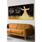Semazen Allah Muhammed Kanvas-canvas Tablo, 65 x 45