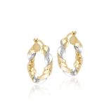 Sembol Gold 14 Ayar 2,5 cm Burma Altın Halka Küpe