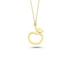 Sembol Gold 14 Ayar Altın Apple Figürlü Kolye