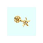 Sembol Gold 14 Ayar Altın Deniz Yıldız Tragus Piercing
