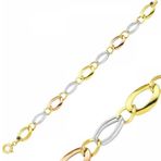 Sembol Gold 14 Ayar Altın Hallow Oval Halka Bileklik