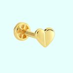 Sembol Gold 14 Ayar Altın Heart Tragus Piercing
