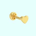 Sembol Gold 14 Ayar Altın Kalp Tragus Piercing