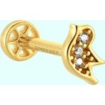 Sembol Gold 14 Ayar Altın Kuş Tragus Piercing