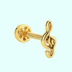 Sembol Gold 14 Ayar Altın Sol Tragus Piercing