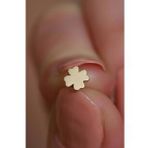 Sembol Gold 14 Ayar Altın Yonca Tragus Piercing