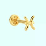 Sembol Gold 14 Ayar Balık Burcu Altın Tragus Piercing