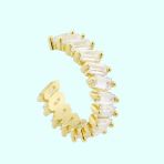 Sembol Gold 14 Ayar Earcuff Baget Taşlı Altın Kıkırdak Küpe