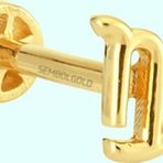 Sembol Gold 14 Ayar Oğlak Burcu Altın Tragus Piercing