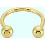 Sembol Gold 14 Ayar Sade Top Altın Yarım Halka Kulak Piercing