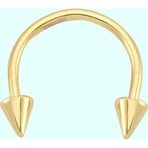Sembol Gold 14 Ayar Sivri Uç Altın Yarım Halka Kulak Piercing