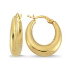 Sembol Gold 2.0 cm 14 Ayar Altın Damla Halka Küpe