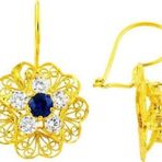Sembol Gold Altın Papatya Küpe