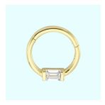 Sembol Gold Baget Tektaş 14 Ayar Altın Halka Piercing