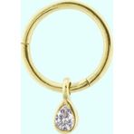 Sembol Gold Damla 14 Ayar Altın Halka Piercing