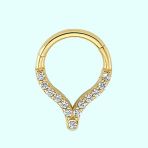 Sembol Gold Suyolu 14 Ayar Altın Halka Piercing