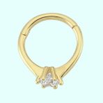 Sembol Gold Tektaş 14 Ayar Altın Halka Piercing