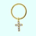 Sembol Hac 14 Ayar Gold Altın Halka Piercing