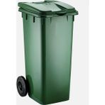 Sembol Plastik Çöp Kovası 120 Lt - Yeşil