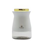 Sembol Silindir 16 cm Kavanoz White-Gold KITCHENART-90