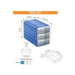 Sembol Y93 8x15,5x3 cm 20 Adet Plastik Çekmeceli Kutu