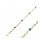 Sembolgold Altın Nazar Boncuklu Bileklik Sg42-575180 Sarı Altın