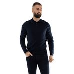 SEMENTA 12120 Polo Yaka Düğmeli Triko Kazak