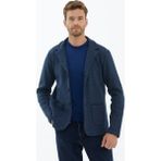 Sementa Polo Yaka Düğmeli Triko Ceket - Lacivert - XL