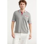 Sementa Renk Kombinli Cepli Koton Triko T-Shirt - Gri - XL