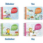 Semerkand Çocuk Yayınları 3-6 Yaş Çocuklar Için Eğlenerek Öğreniyorum Mevsimler Serisi 4 Kitap