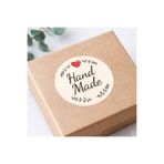 SemiramiS Rozet Hand Made Sticker 70 Adet El Yapımı Ürün Etiketi Paket Kargo Teşekkür Sticker