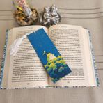 Şemsiyeli Kedi Püsküllü Kabartmalı Kitap Ayracı 3D 3 Boyutlu Altındal Home