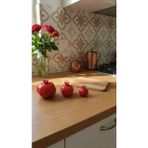 SEMY STORE Nar 3'lü Biblo Set, Ev Dekorasyon, Tasarım, Biblo, Nar, Süs, Şıklık (Ölçülerine Dikkat Ediniz)