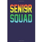 SEN19R Squad: Dark Blue, Yellow Orange Design, Blank College Ruled Line Paper Journal Notebook for Class of 2019 Seniors and Their Families. (SEN19R ... Book: Journal Diary For Writing and Notes)