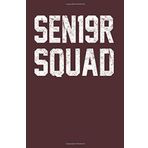 SEN19R Squad: Dark Red, Weathered Vintage Design, Blank College Ruled Line Paper Journal Notebook for Class of 2019 Seniors and Their Families. ... Book: Journal Diary For Writing and Notes)