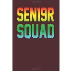 SEN19R Squad: Dark Red, Yellow Orange Design, Blank College Ruled Line Paper Journal Notebook for Class of 2019 Seniors and Their Families. (SEN19R ... Book: Journal Diary For Writing and Notes)