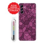 Senada Galaxy A13 A33 5G A54 M14 A72 A73 İle Uyumlu Kılıf Silikon Kapak Pink Wall