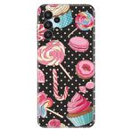 Senada Galaxy A33 Love Moschinoile Uyumlu Kılıf 0.4Mm Lazer Kesim Silikon Kapak Cupcake Donut